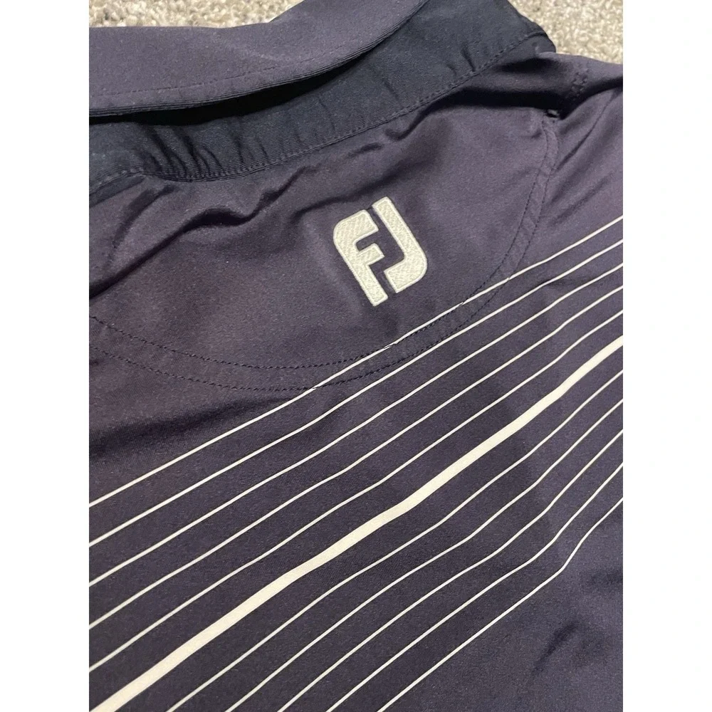 Foot Joy Golf Polo Men's L Ryder Cup The Cup '18 Logo Navy Athletic Performance